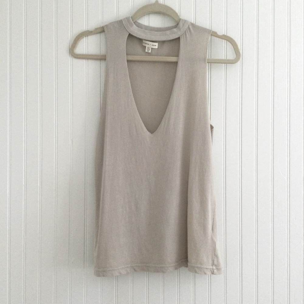 UO x Silence + Noise Choker Deep V-Neck T-Shirt
